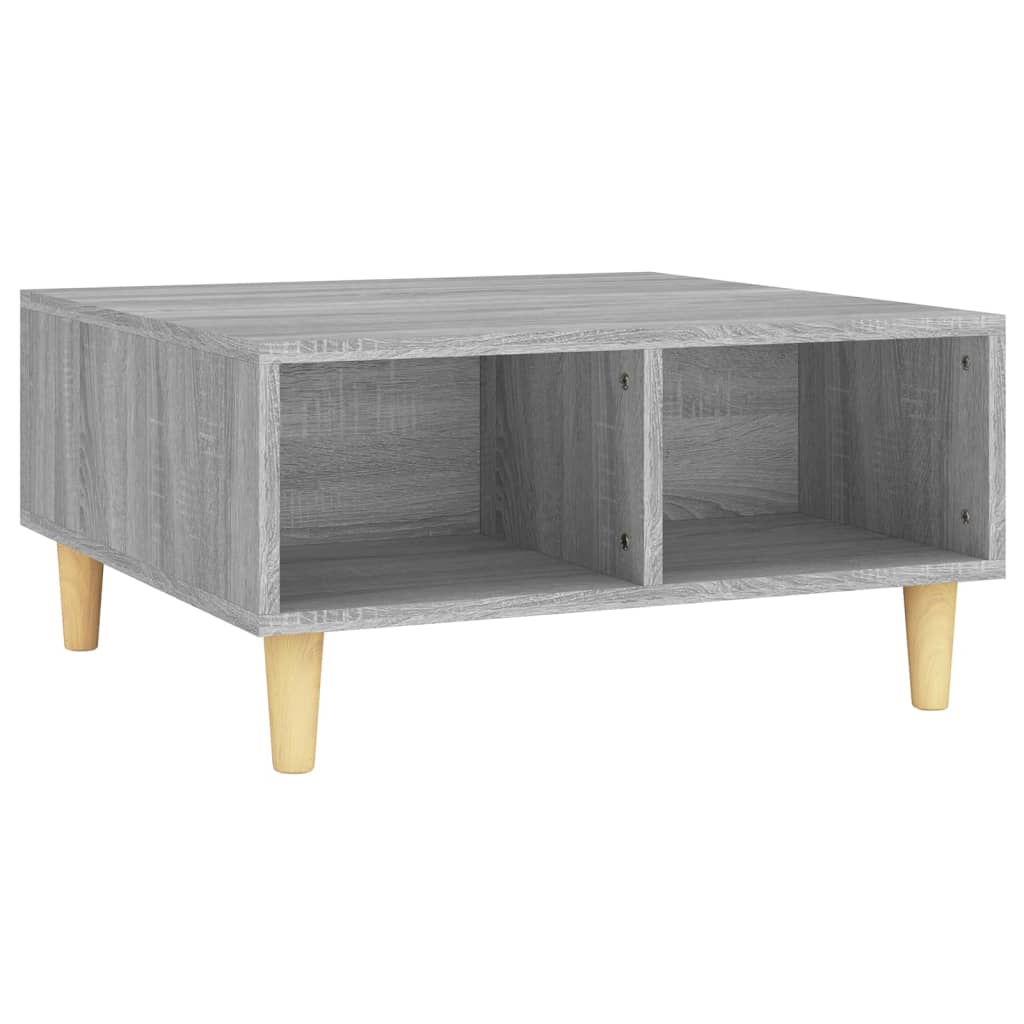 Salontafel 60x60x30 cm spaanplaat grijs sonoma eikenkleurig Grijs sonoma
