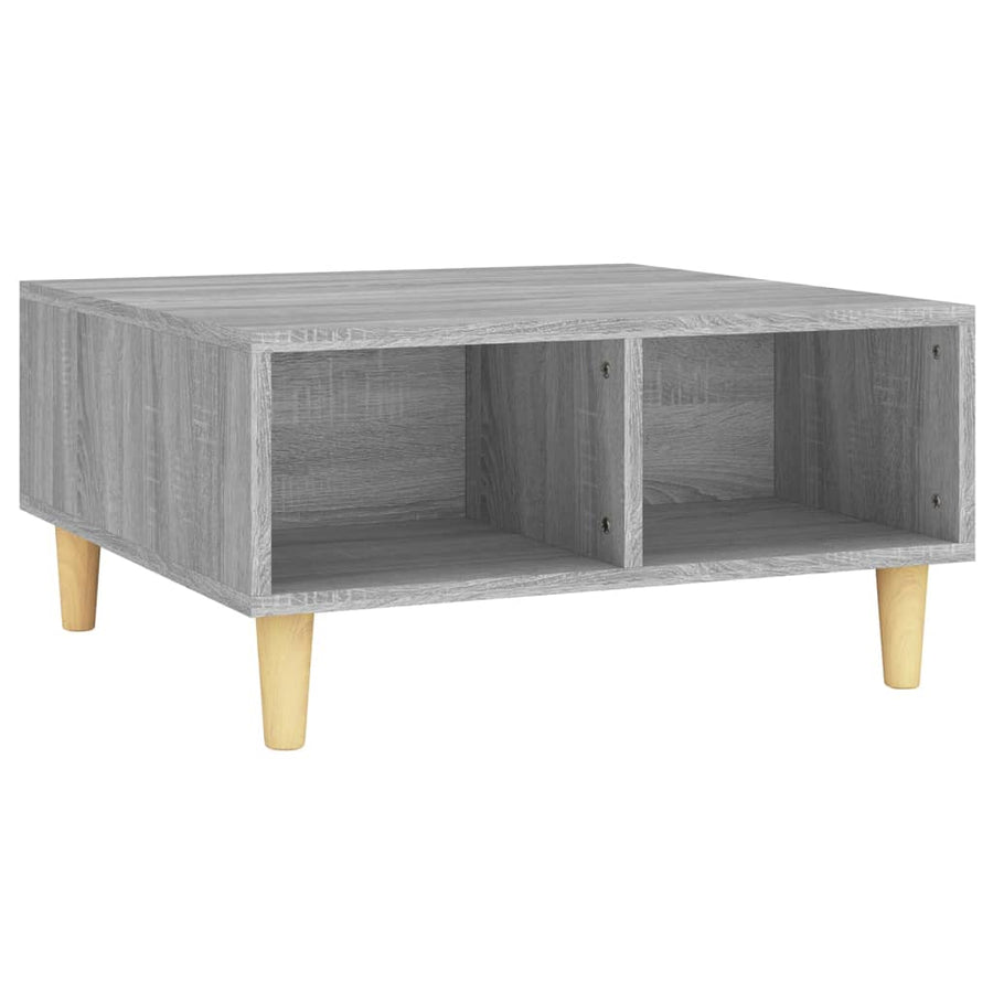 Salontafel 60x60x30 cm spaanplaat grijs sonoma eikenkleurig Grijs sonoma