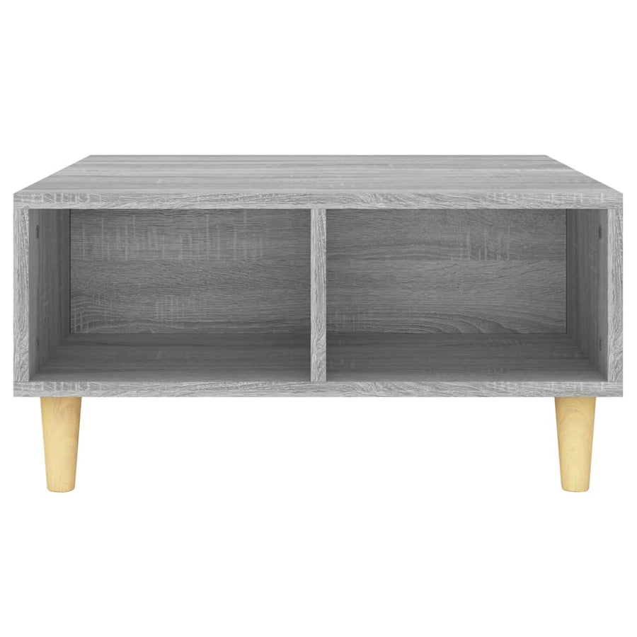 Salontafel 60x60x30 cm spaanplaat grijs sonoma eikenkleurig Grijs sonoma