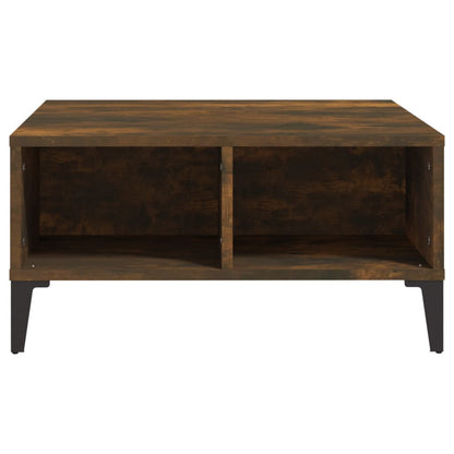 Salontafel 60X60X30 Cm Spaanplaat Gerookt Eikenkleurig 1