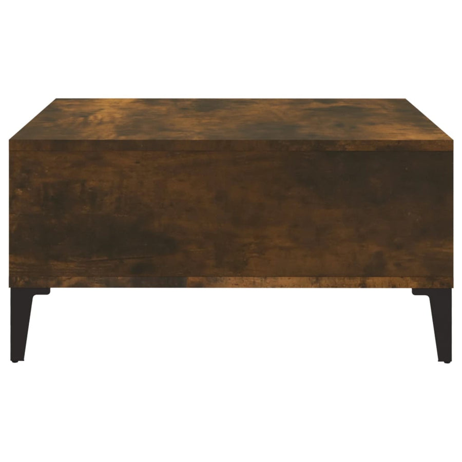 Salontafel 60X60X30 Cm Spaanplaat Gerookt Eikenkleurig 1