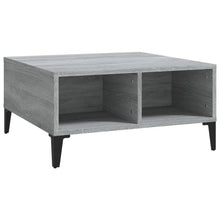 Salontafel 60X60X30 Cm Spaanplaat Eikenkleurig Grijs sonoma