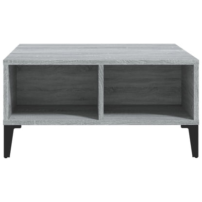 Salontafel 60X60X30 Cm Spaanplaat Eikenkleurig Grijs sonoma
