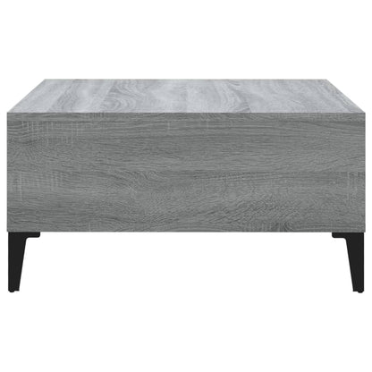 Salontafel 60X60X30 Cm Spaanplaat Eikenkleurig Grijs sonoma