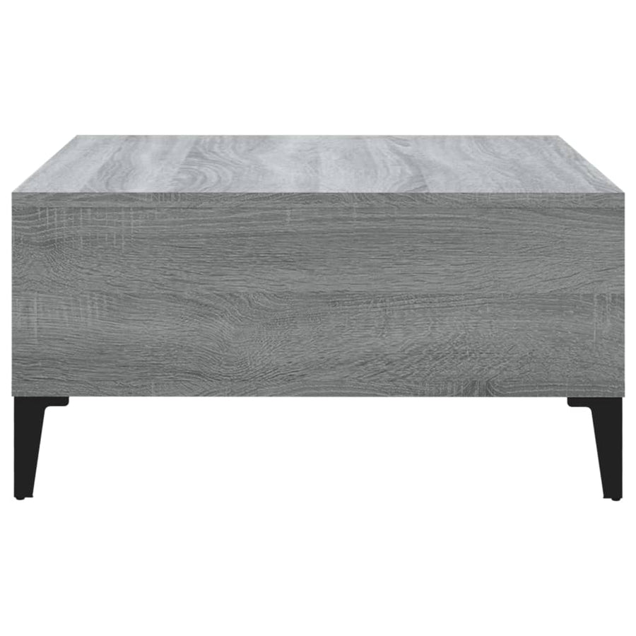 Salontafel 60X60X30 Cm Spaanplaat Eikenkleurig Grijs sonoma