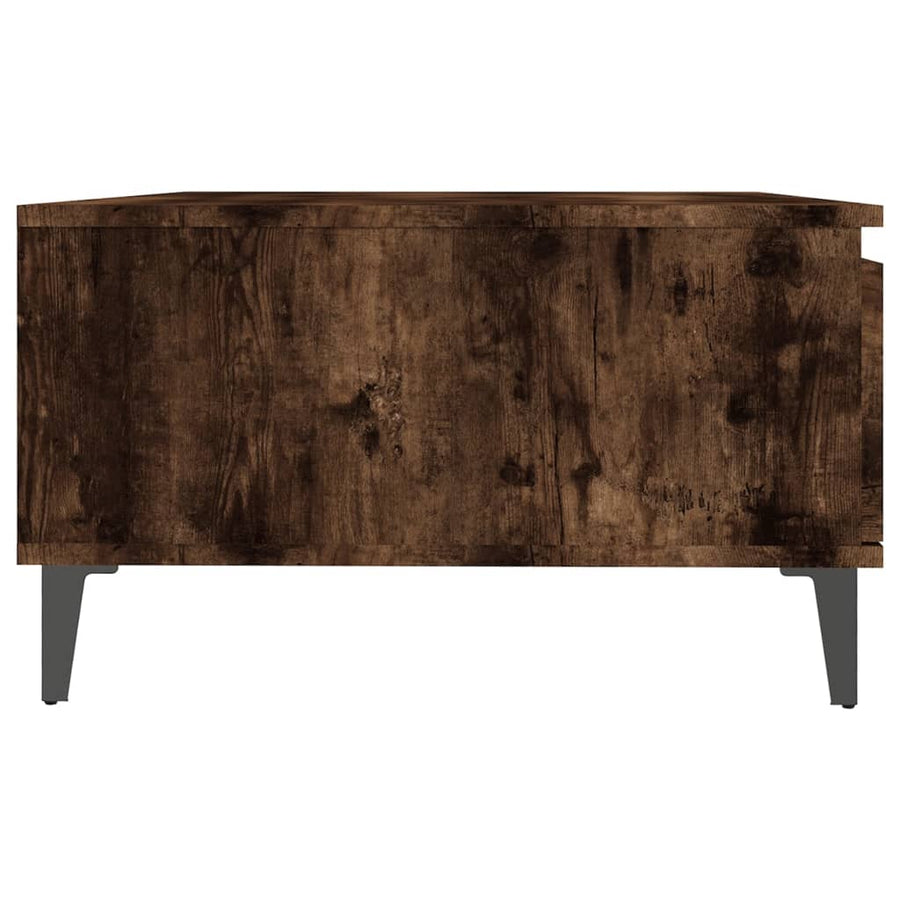 Salontafel 90x60x35 cm spaanplaat gerookt eikenkleurig Gerookt eiken