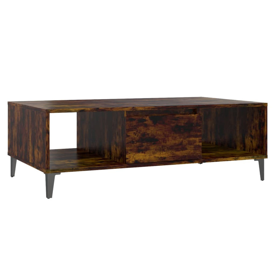 Salontafel 03,5X60X35 Cm Spaanplaat Kleurig Gerookt eiken