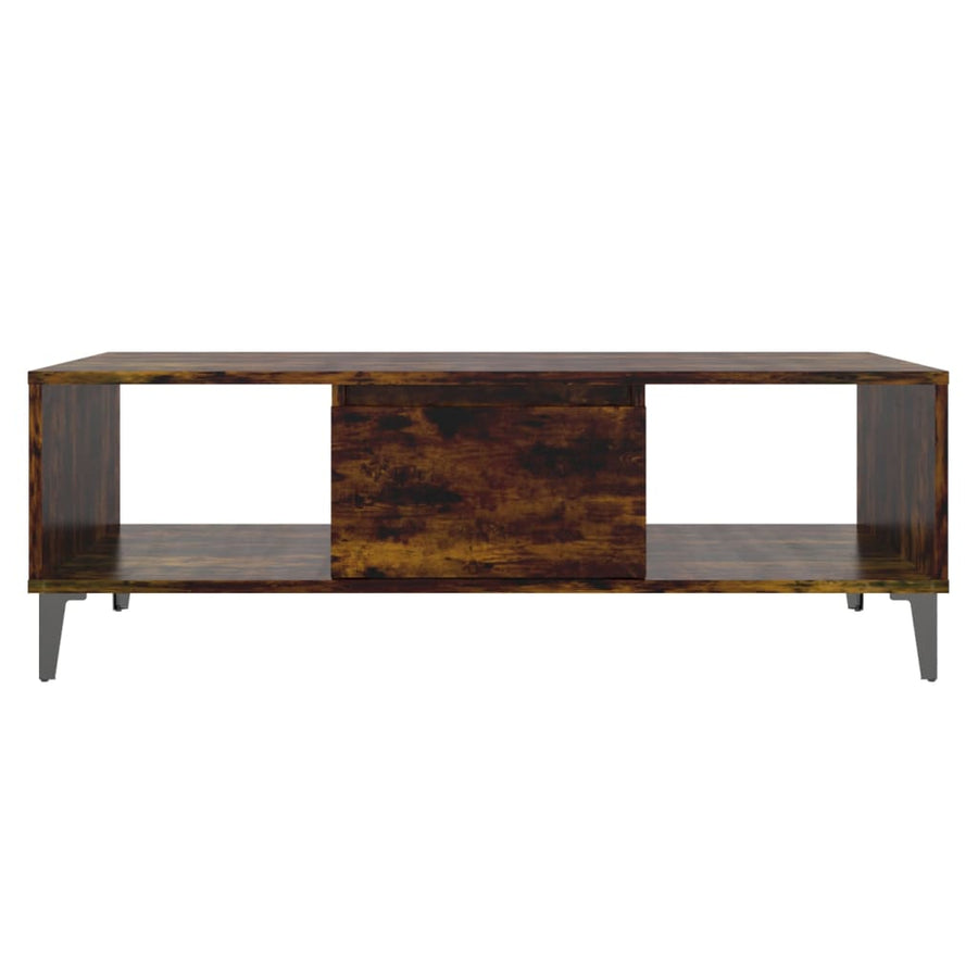 Salontafel 03,5X60X35 Cm Spaanplaat Kleurig Gerookt eiken