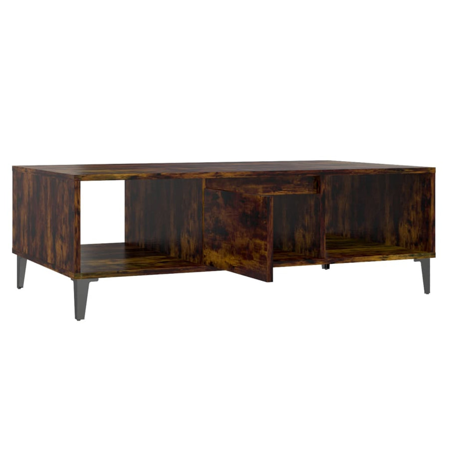 Salontafel 03,5X60X35 Cm Spaanplaat Kleurig Gerookt eiken