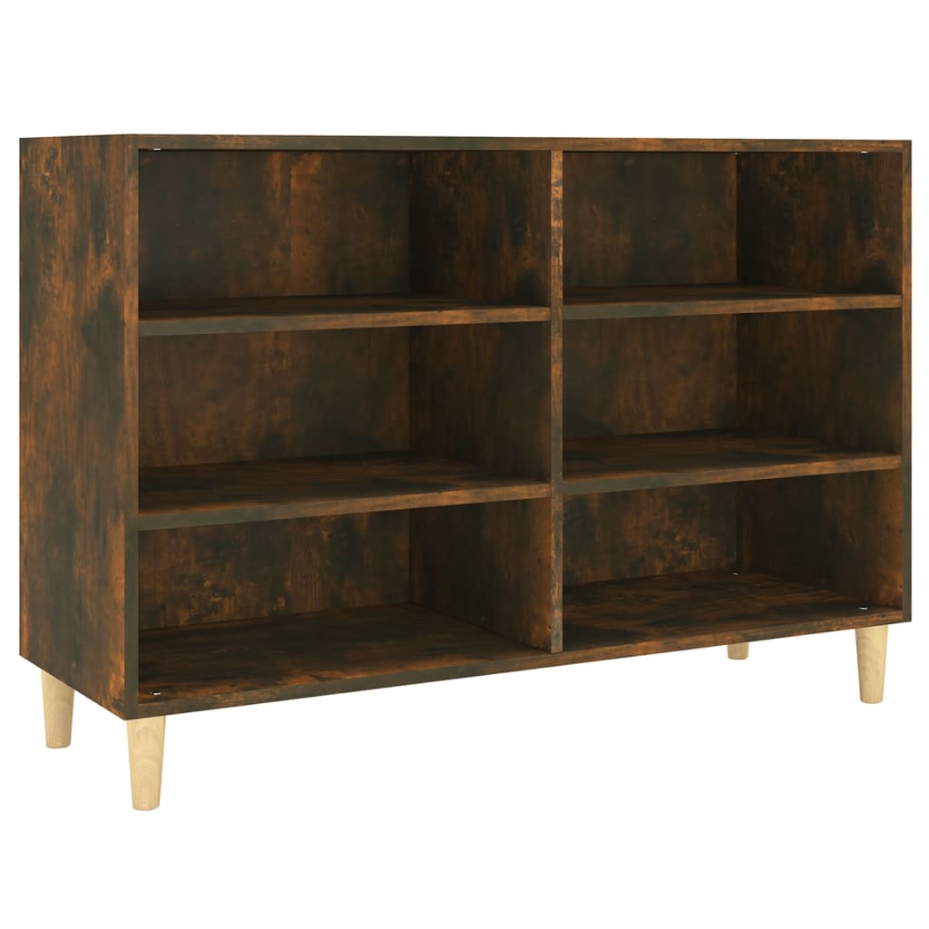 Dressoir 103,5X35X70 Cm Bewerkt Hout Gerookt Eikenkleurig