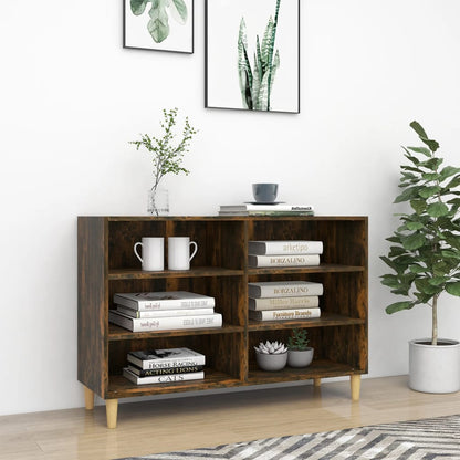 Dressoir 103,5X35X70 Cm Bewerkt Hout Gerookt Eikenkleurig