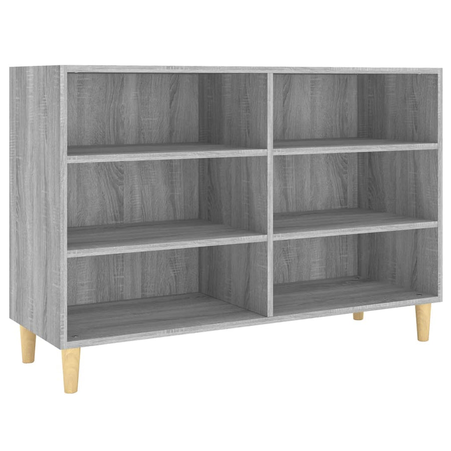 Dressoir 103,5X35X70 Cm Bewerkt Hout Grijs Sonoma Eikenkleurig