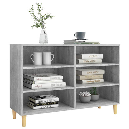 Dressoir 103,5X35X70 Cm Bewerkt Hout Grijs Sonoma Eikenkleurig