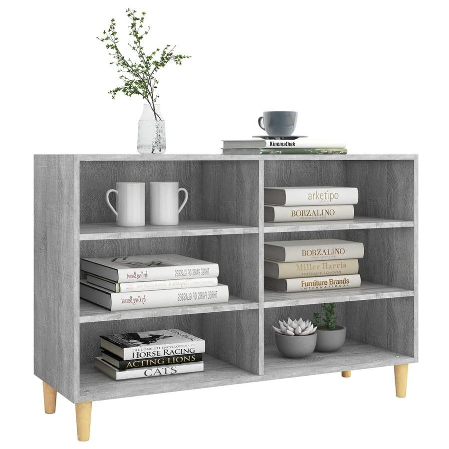 Dressoir 103,5X35X70 Cm Bewerkt Hout Grijs Sonoma Eikenkleurig