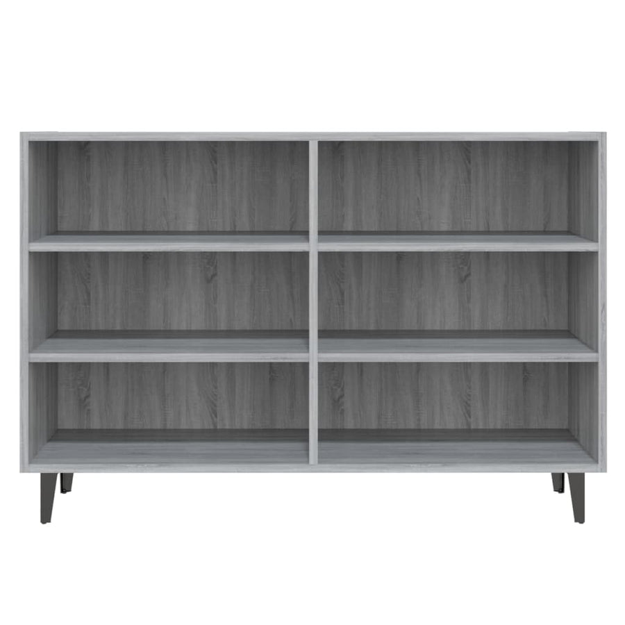 Dressoir 103,5x35x70 cm bewerkt hout grijs sonoma eikenkleurig Grijs sonoma