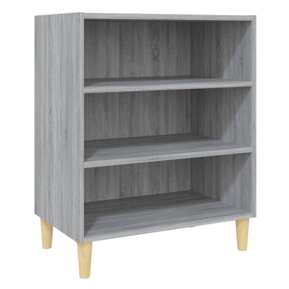 Dressoir 57x35x70 cm bewerkt hout grijs sonoma eikenkleurig
