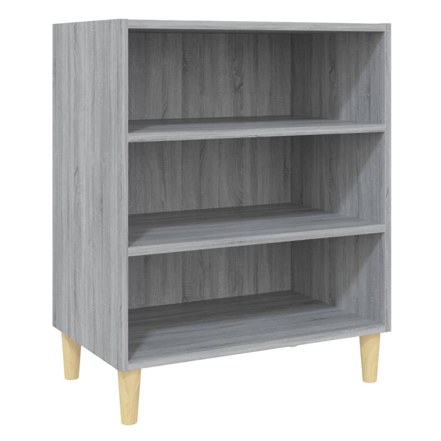 Dressoir 57x35x70 cm bewerkt hout grijs sonoma eikenkleurig