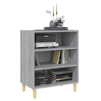 Dressoir 57x35x70 cm bewerkt hout grijs sonoma eikenkleurig