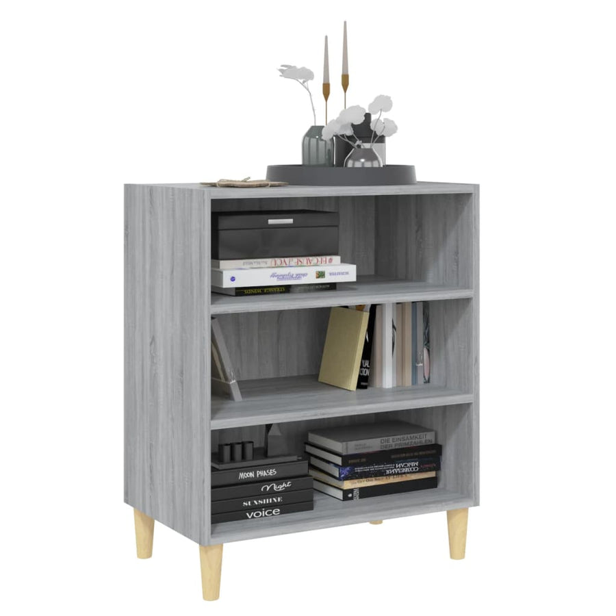 Dressoir 57x35x70 cm bewerkt hout grijs sonoma eikenkleurig