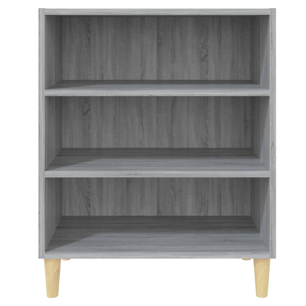 Dressoir 57x35x70 cm bewerkt hout grijs sonoma eikenkleurig