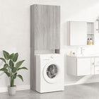 Wasmachinekast 64x25.5x190 cm grijs sonoma eiken