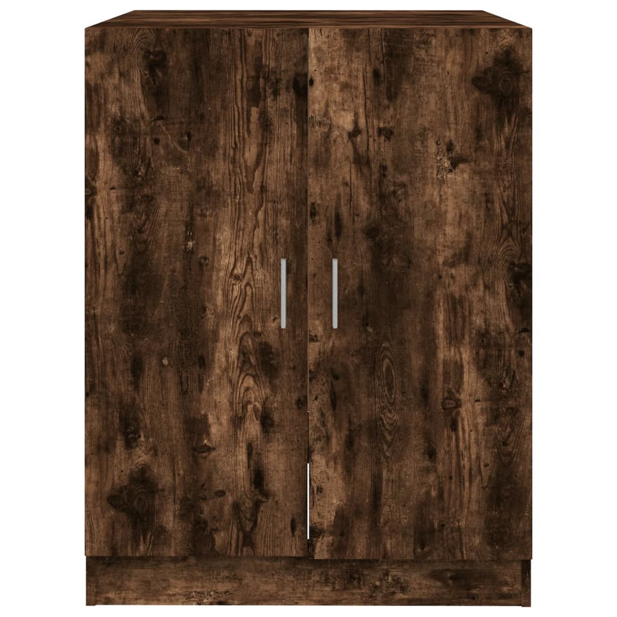 Wasmachinekast 71x71,5x91,5 cm gerookt eikenkleurig Gerookt eiken