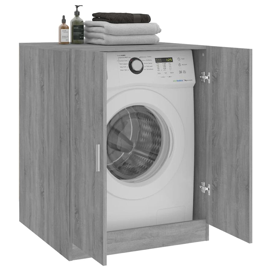 Wasmachinekast 71x71,5x91,5 cm grijs sonoma eikenkleurig Grijs sonoma