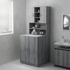 Washing machine cabinet 71x71.5x91.5 cm grey Sonoma oak effect