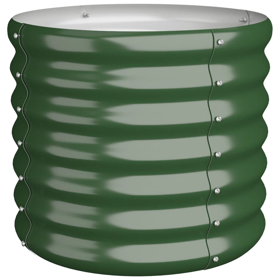 Plantenbak 40X40X36 Cm Gepoedercoat Staal Groen