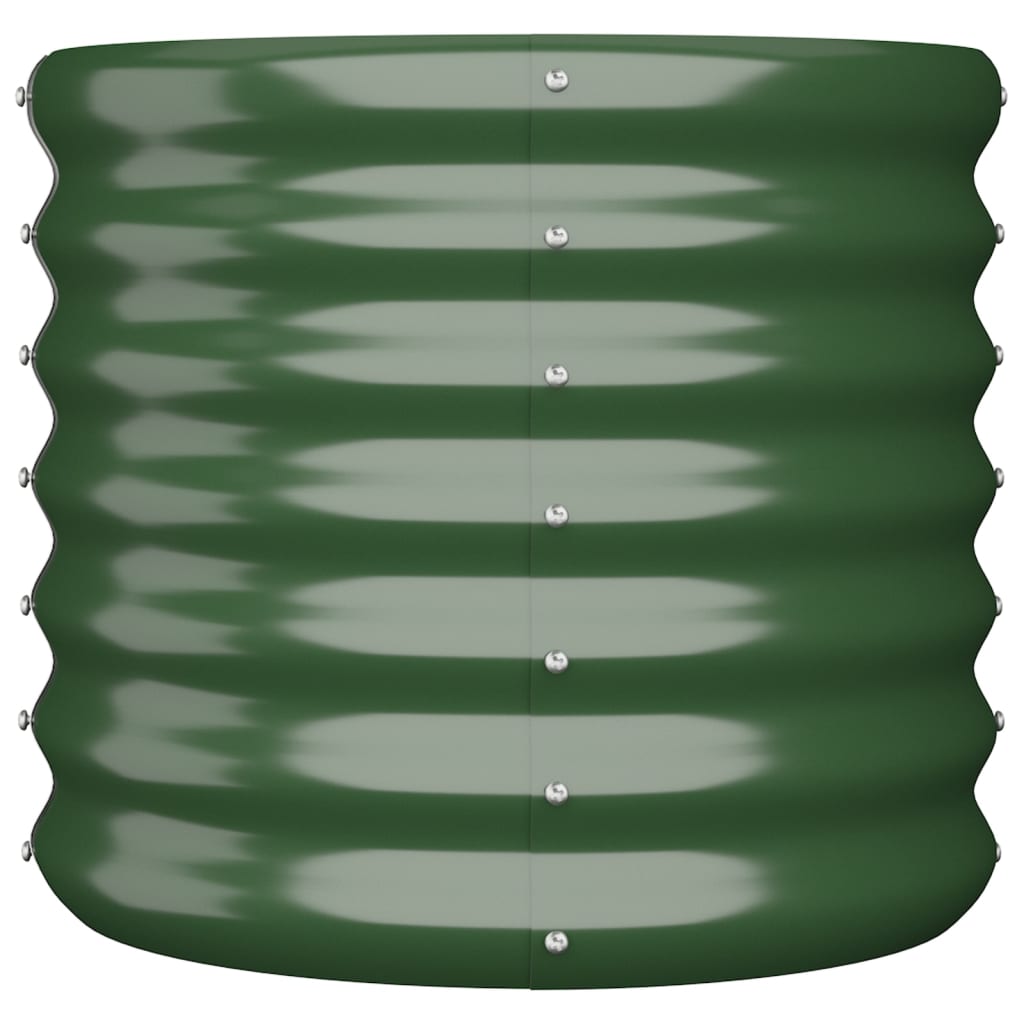 Plantenbak 40X40X36 Cm Gepoedercoat Staal Groen