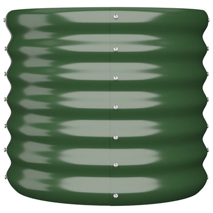Plantenbak 40X40X36 Cm Gepoedercoat Staal Groen