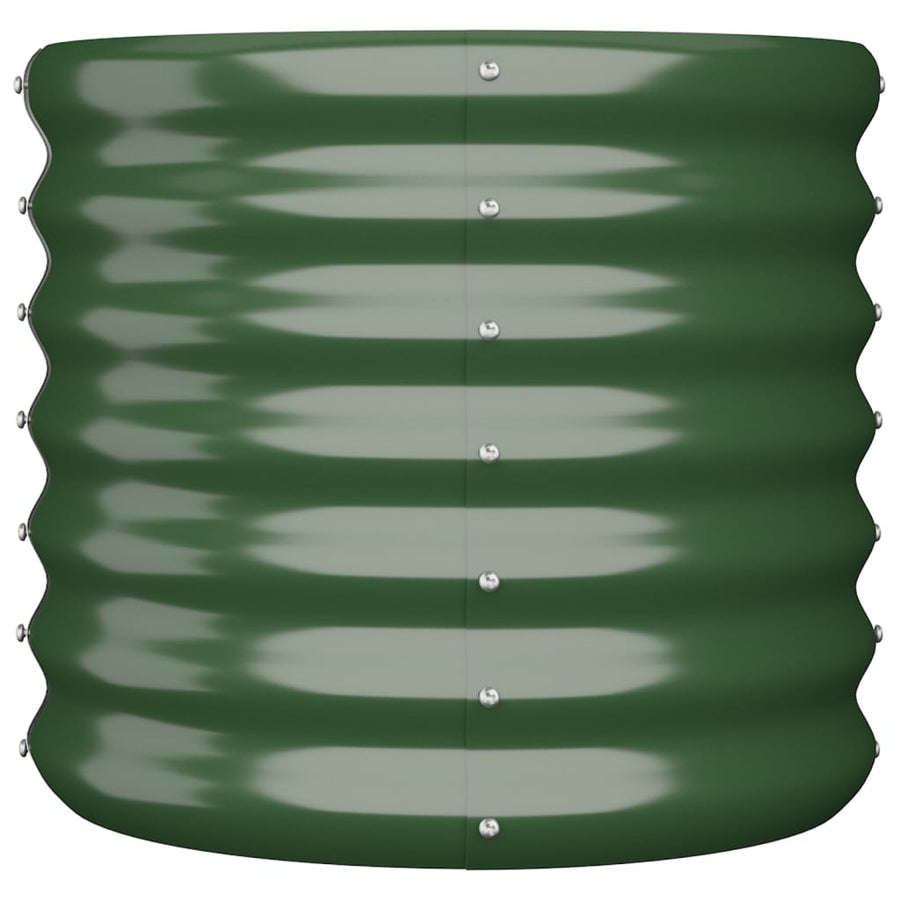 Plantenbak 40X40X36 Cm Gepoedercoat Staal Groen