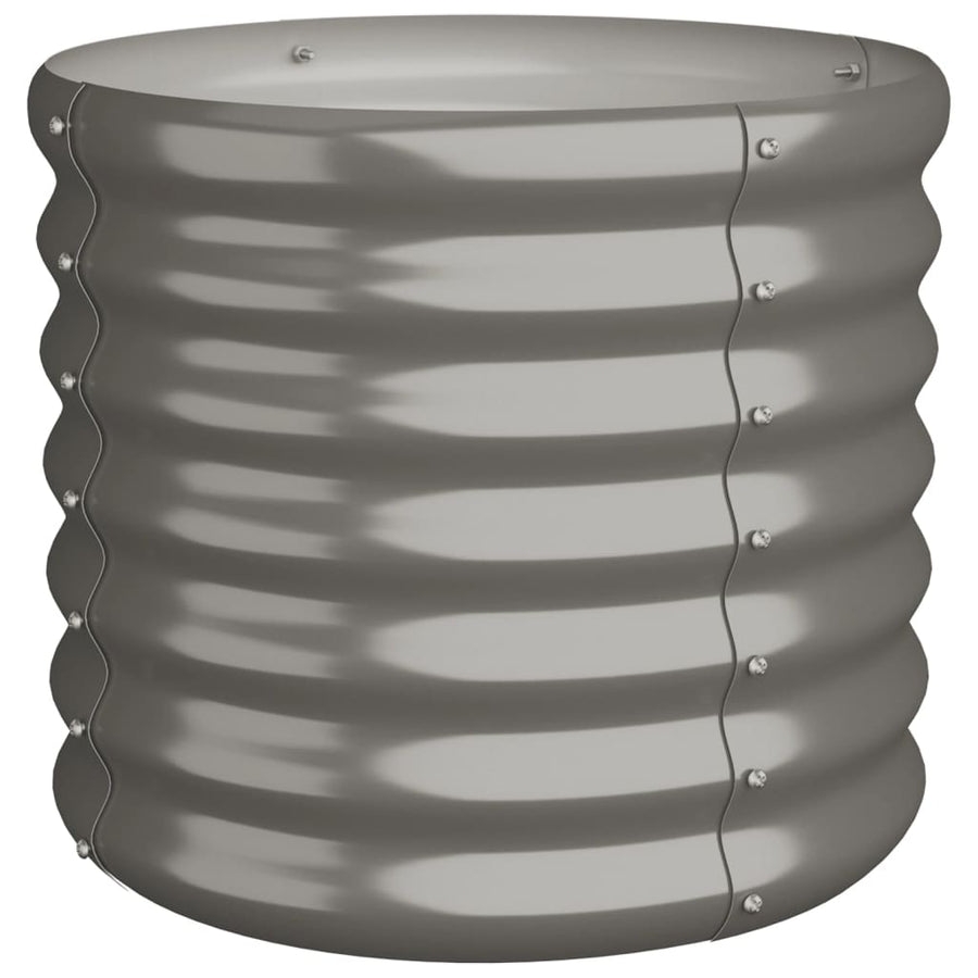 Plantenbak 40X40X36 Cm Gepoedercoat Staal Grijs