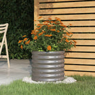 Plantenbak 40x40x36 cm gegalvaniseerd staal grijs