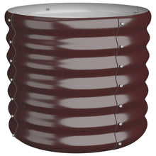 Plantenbak 40X40X36 Cm Gepoedercoat Staal Bruin 1 40 x 40 x 36 cm