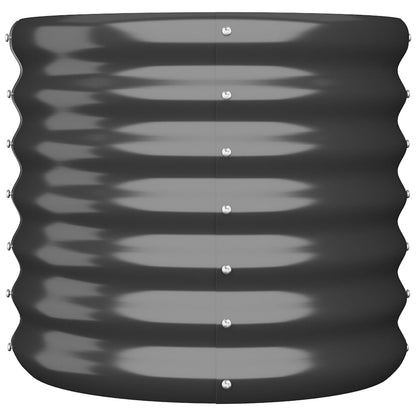 Plantenbak 40X40X36 Cm Gepoedercoat Staal Antracietkleurig 1 40 x 40 x 36 cm