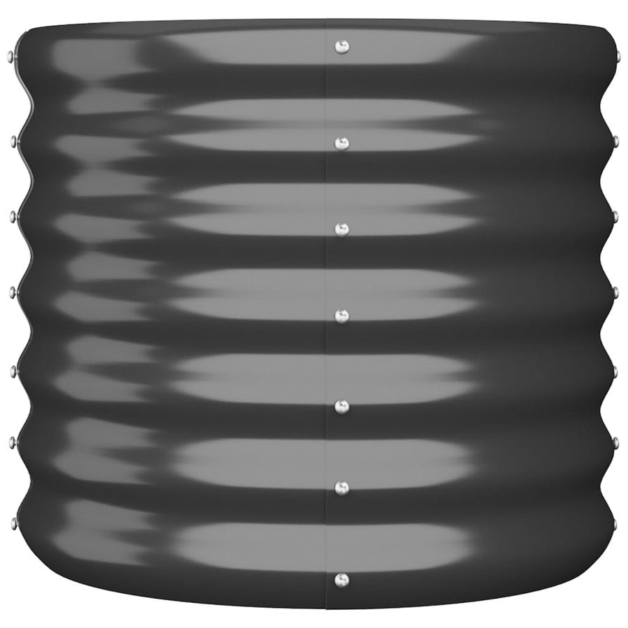 Plantenbak 40X40X36 Cm Gepoedercoat Staal Antracietkleurig 1 40 x 40 x 36 cm