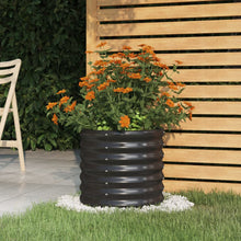Plantenbak 40X40X36 Cm Gepoedercoat Staal Antracietkleurig 1 40 x 40 x 36 cm
