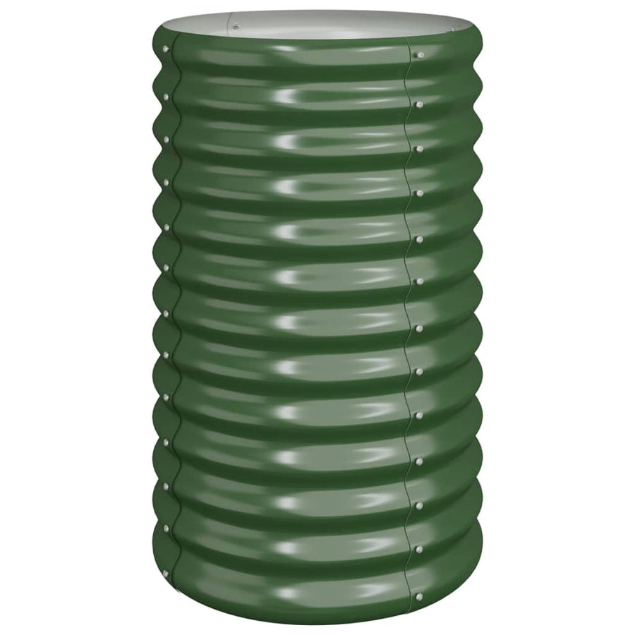 Plantenbak 40X40X68 Cm Gepoedercoat Staal Groen
