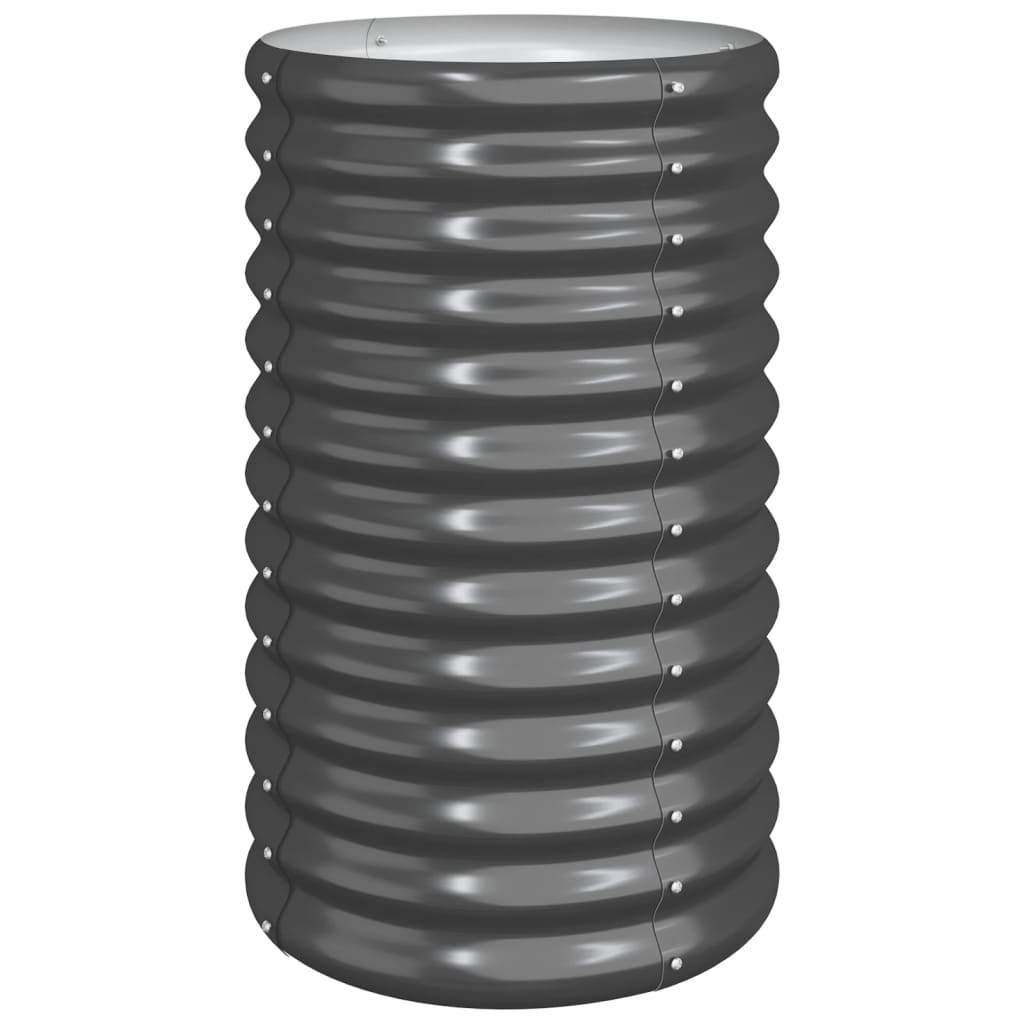 Plantenbak Gepoedercoat Staal Kleurig 40 x 40 x 68 cm Antraciet