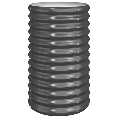 Plantenbak Gepoedercoat Staal Kleurig 40 x 40 x 68 cm Antraciet