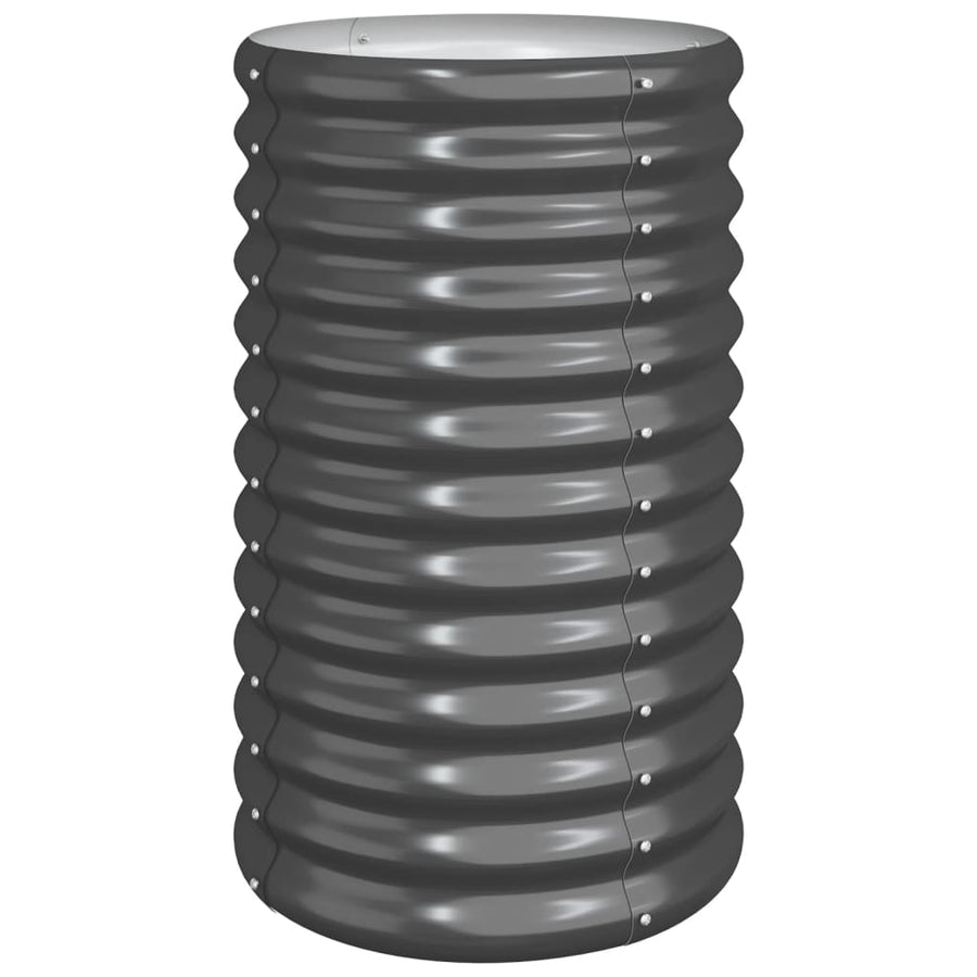 Plantenbak Gepoedercoat Staal Kleurig 40 x 40 x 68 cm Antraciet