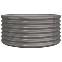 Plantenbak Gepoedercoat Staal 80 x 80 x 36 cm Grijs