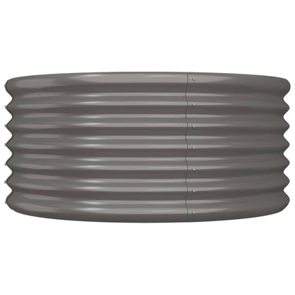 Plantenbak Gepoedercoat Staal 80 x 80 x 36 cm Grijs