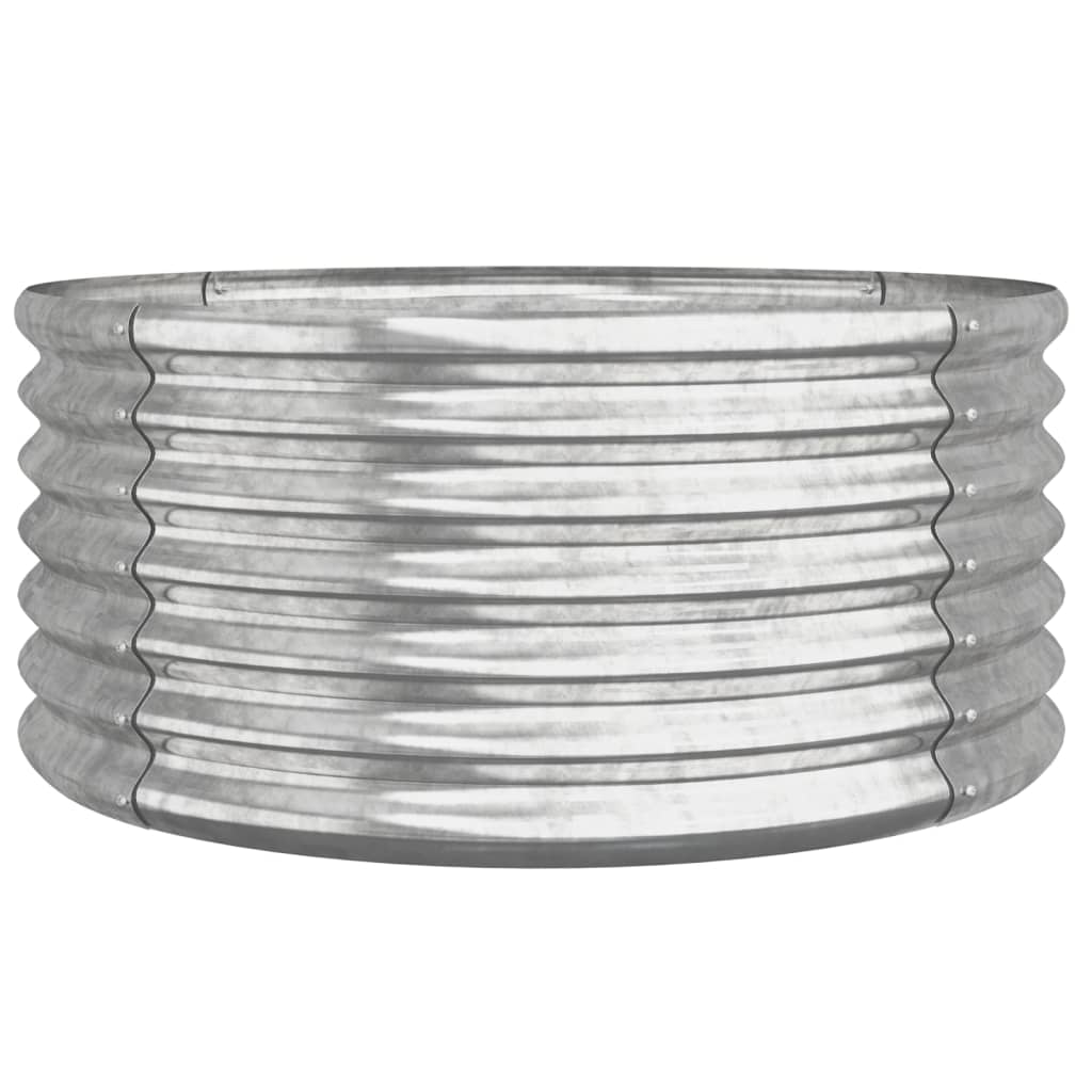 Plantenbak Gepoedercoat Staal Kleurig 1 80 x 80 x 36 cm Zilver