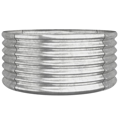 Plantenbak Gepoedercoat Staal Kleurig 1 80 x 80 x 36 cm Zilver