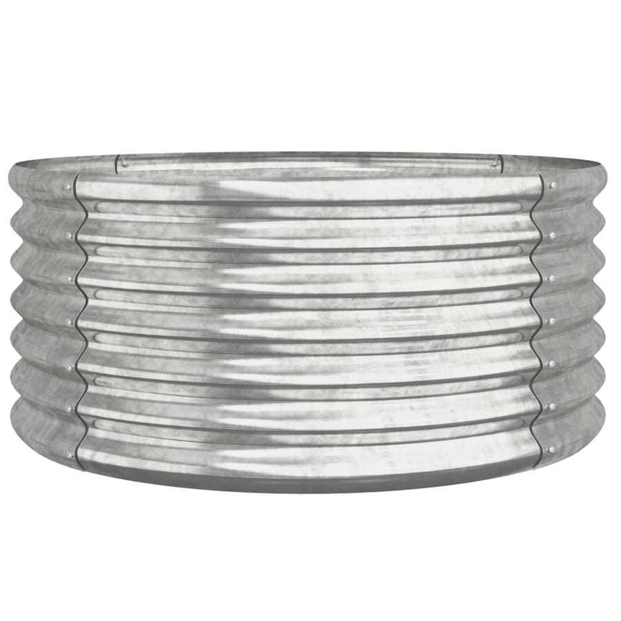 Plantenbak Gepoedercoat Staal Kleurig 1 80 x 80 x 36 cm Zilver