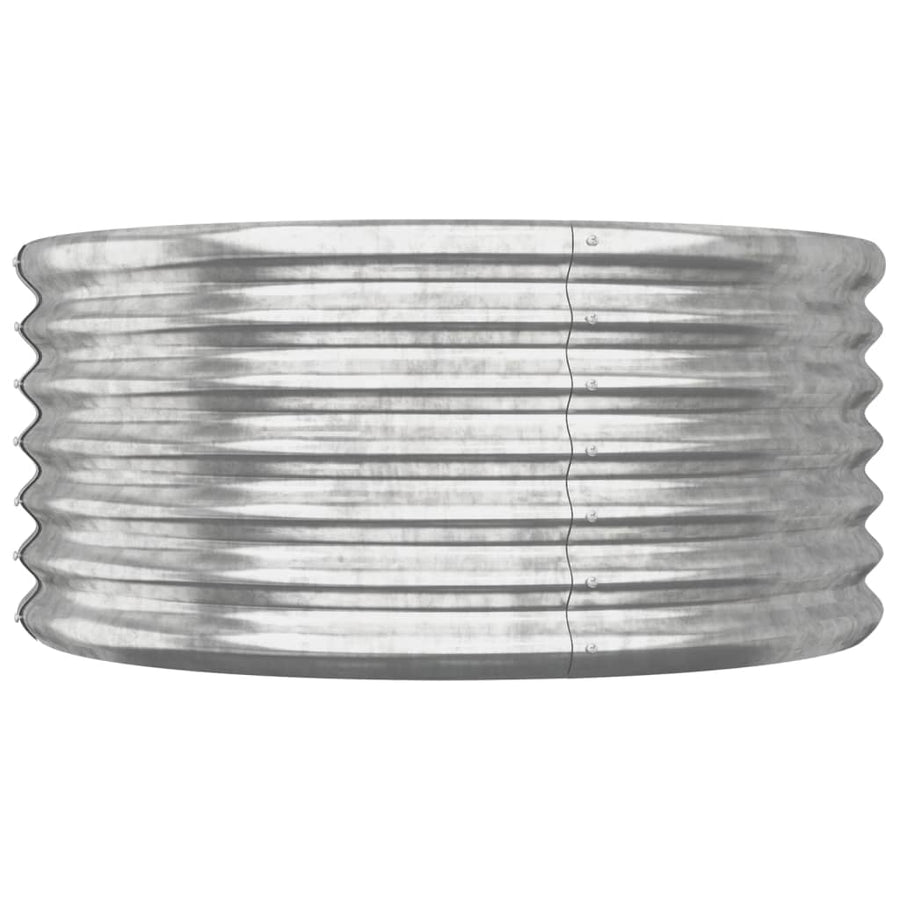 Plantenbak Gepoedercoat Staal Kleurig 1 80 x 80 x 36 cm Zilver
