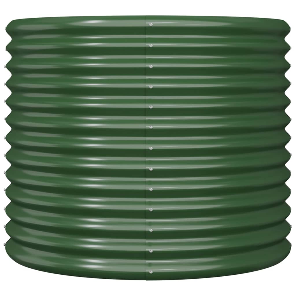 Plantenbak Gepoedercoat Staal 80 x 80 x 68 cm Groen