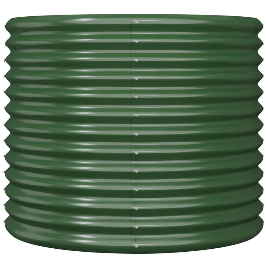 Plantenbak Gepoedercoat Staal 80 x 80 x 68 cm Groen
